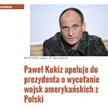 Paweł Kukiz nie chce amerykańskich wojsk w Polsce? "Nasz Dziennik": Atak hakerów