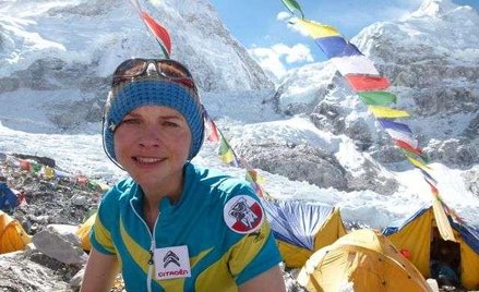 Kinga Baranowska na szczycie Lhotse