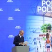 Premier Donald Tusk przemawia podczas spotkania „Lotnisko centralne - przyszłość i możliwości” w sie