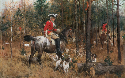 Obraz Alfreda Wierusz-Kowalskiego „W czasie polowania”, namalowany ok. 1880 r., może się znaleźć na 