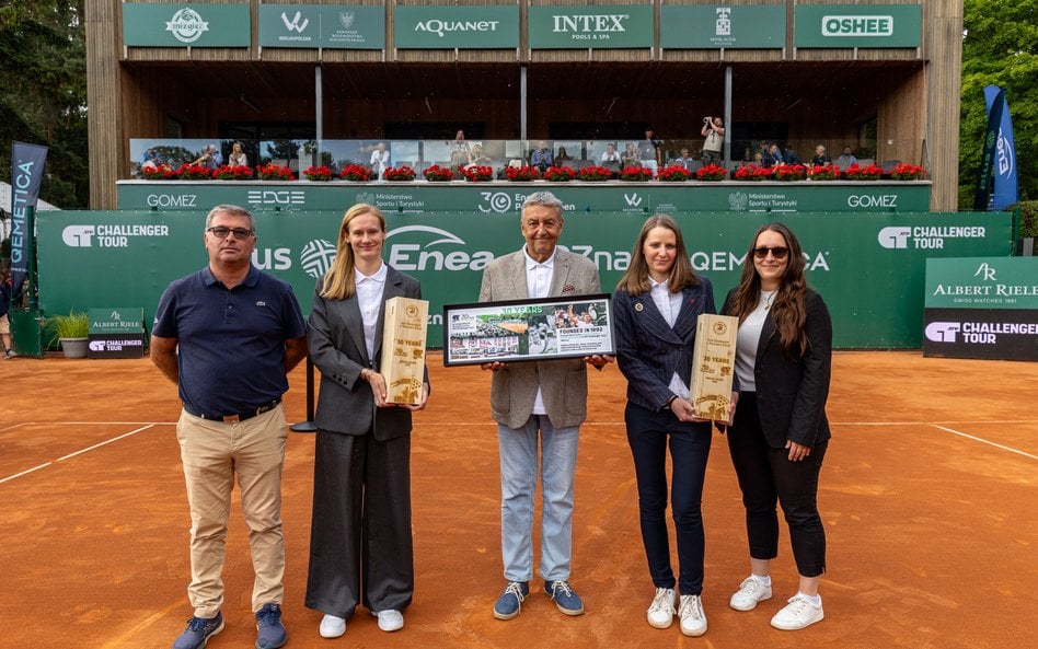 Organizatorzy turnieju Enea Poznań Open z nagrodami od ATP