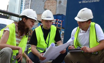 Praktyki studenckie przy budowie Atrium City w Warszawie