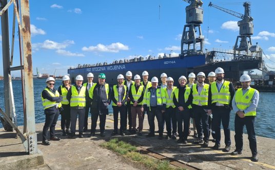 Delegacja Babcock International w PGZ Stocznia Wojenna w Gdyni.