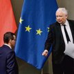 Jarosław Kaczyński promuje Mateusza Morawieckiego, mimo że premier nie jest popularny w PiS