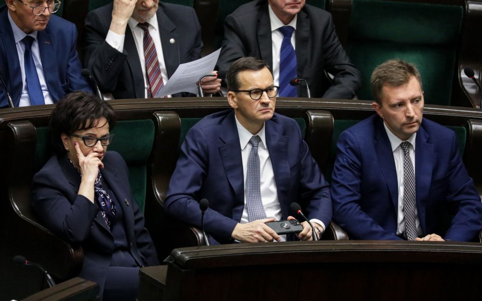 Mateusz Morawiecki w sejmowych ławach