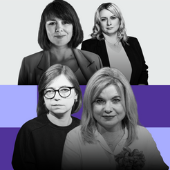 Dorota Łoboda, posłanka Koalicji Obywatelskiej, Magdalena Lisewska z „Nowej Ery” i  Judyta Rudnicka,