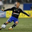 David Beckham podczas meczu gwiazd amerykańskiej ligi piłkarskiej