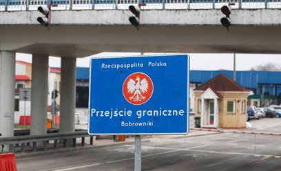 Zamknięte polsko-białoruskie przejście graniczne w Bobrownikach