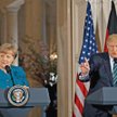 Niemiecka kanclerz Angela Merkel nie wydaje się być zadowolona z tego, że Donald Trump jest prezyden