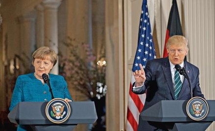 Niemiecka kanclerz Angela Merkel nie wydaje się być zadowolona z tego, że Donald Trump jest prezyden
