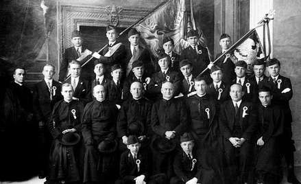 Pielgrzymka bielańczyków w Watykanie. Marzec 1929 r.