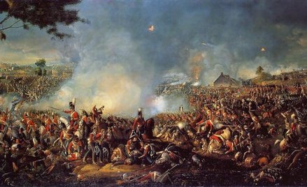 Obraz Battle of Waterloo (Bitwa pod Waterloo) namalowany przez Williama Sadlera