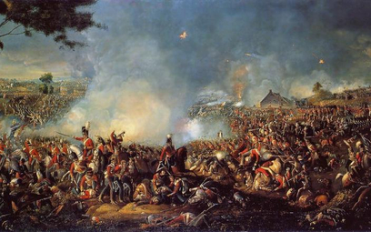 Obraz Battle of Waterloo (Bitwa pod Waterloo) namalowany przez Williama Sadlera
