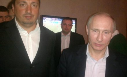 Petersburg, styczeń 2012 roku: z lewej Aleksander Szprygin, z prawej - ówczesny premier Rosji Władim