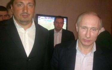 Petersburg, styczeń 2012 roku: z lewej Aleksander Szprygin, z prawej - ówczesny premier Rosji Władim
