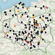 Mapa Wypadków Drogowych ze skutkiem śmiertelnym – Wakacje 2020