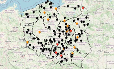 Mapa Wypadków Drogowych ze skutkiem śmiertelnym – Wakacje 2020