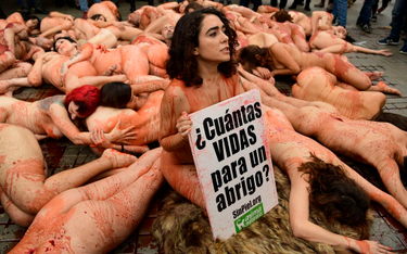 Barcelona: Nagi protest przeciwko futrom