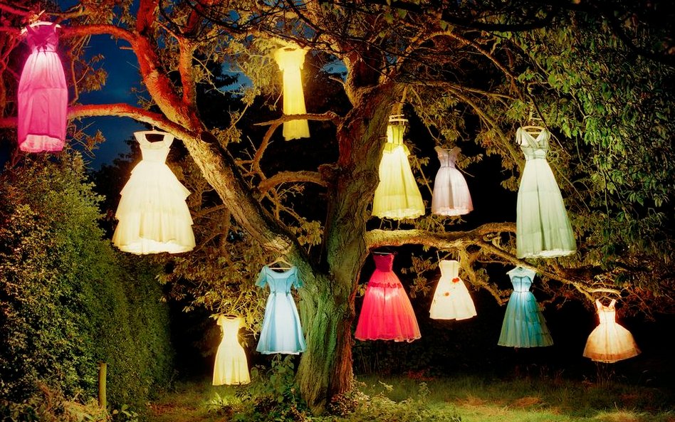fot. Tim Walker, "The Dress-Lamp Tree", Anglia, 2002