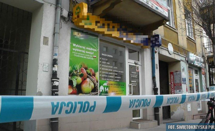 Sprawcę napadu na ten bank pomógł policji złapać 78-letni mieszkaniec Kielc. Dziś dostał za to podzi