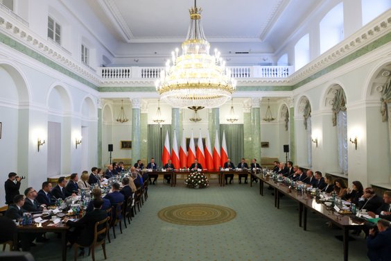 Posiedzenie Rady Gabinetowej w Pałacu Prezydenckim