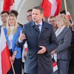 Rafał Trzaskowski na wiecu wyborczym na Rynku w Kaliszu