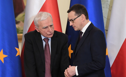 Odwołany minister Piotr Naimski i premier Mateusz Morawiecki