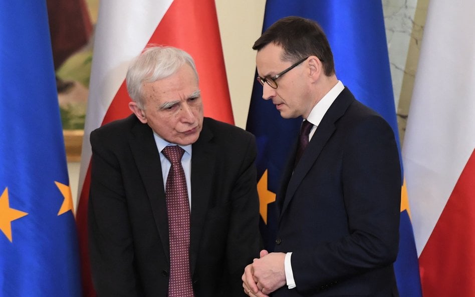 Odwołany minister Piotr Naimski i premier Mateusz Morawiecki