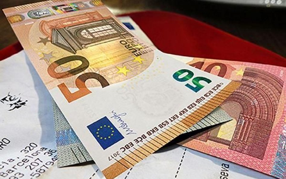 Wzrost fałszerstw banknotów euro