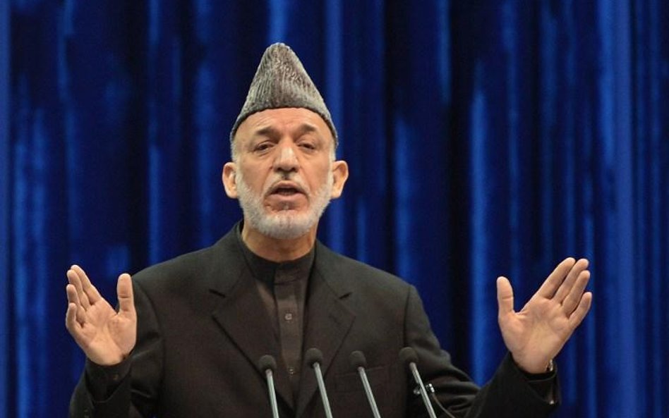 Prezydent Afganistanu Hamid Karzaj.