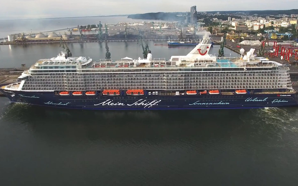 Statek Mein Schiff5 pływał też po Bałtyku