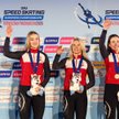 Polskie panczenistki: Martyna Baran, Karolina Bosiek i Kaja Ziomek-Nogal zdobyły niedawno złoto mist