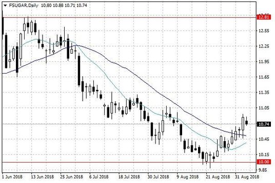Notowania cukru w USA – dane dzienne