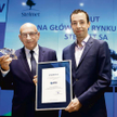 Stanisław Bieńkowski (prezes Stelmetu) i Przemysław Beńkowski (wiceprezes) w dniu debiutu firmy na G