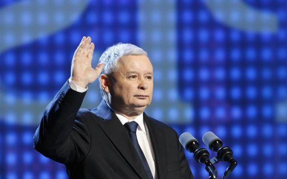 Jarosław Kaczyński na marcowym kongresie PiS