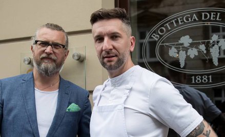 Robert Gumuliński i Przemysław Klima, współtwórcy restauracji „Bottiglieria 1881”.