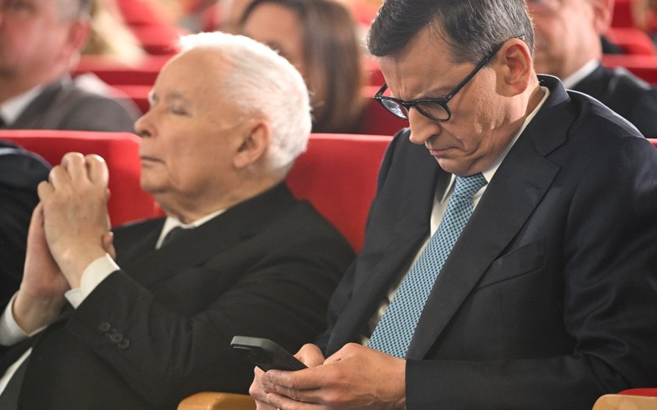 Jarosław Kaczyński i Mateusz Morawiecki