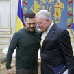 Prezydent Ukrainy Wołodymyr Zełenski i generał Keith Kellogg