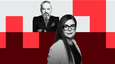 Michał Szułdrzyński, redaktor naczelny i Ewa Szadkowska, szefowa działu Prawo w „Rzeczpospolitej”