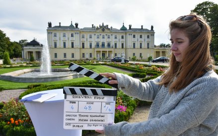 Na planie zdjęciowym filmu „Rock’n’Roll Eddie”.