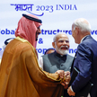 Książę koronny i premier Arabii Saudyjskiej Mohammed bin Salman, premier Indii Narendra Modi i prezy
