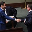 Minister sprawiedliwości, prokurator generalny Zbigniew Ziobro i premier Mateusz Morawiecki