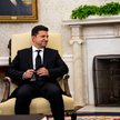 Prezydent Ukrainy Wołodymyr Zełenski podczas spotkania z prezydentem USA Joe Bidenem w Białym Domu