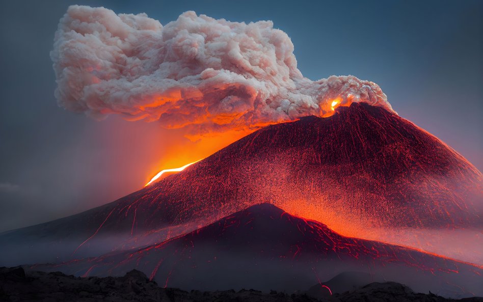 Wulkan Etna na Sycylii „nie śpi” i nieustannie grozi erupcją porównywalną z wybuchem Wezuwiusza z 79