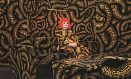 Yayoi Kusama podczas Aichi Triennale w 2010 roku.