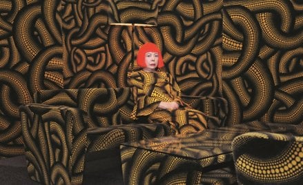 Yayoi Kusama podczas Aichi Triennale w 2010 roku.