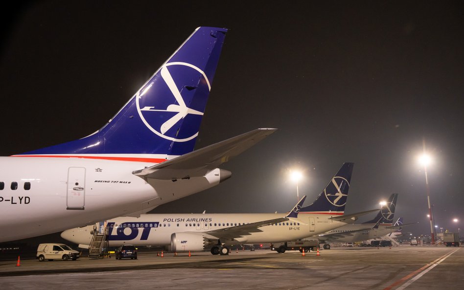 Na Lotnisko Chopina przyleciały wczoraj wieczorem trzy nowe boeingi zamówione przez LOT