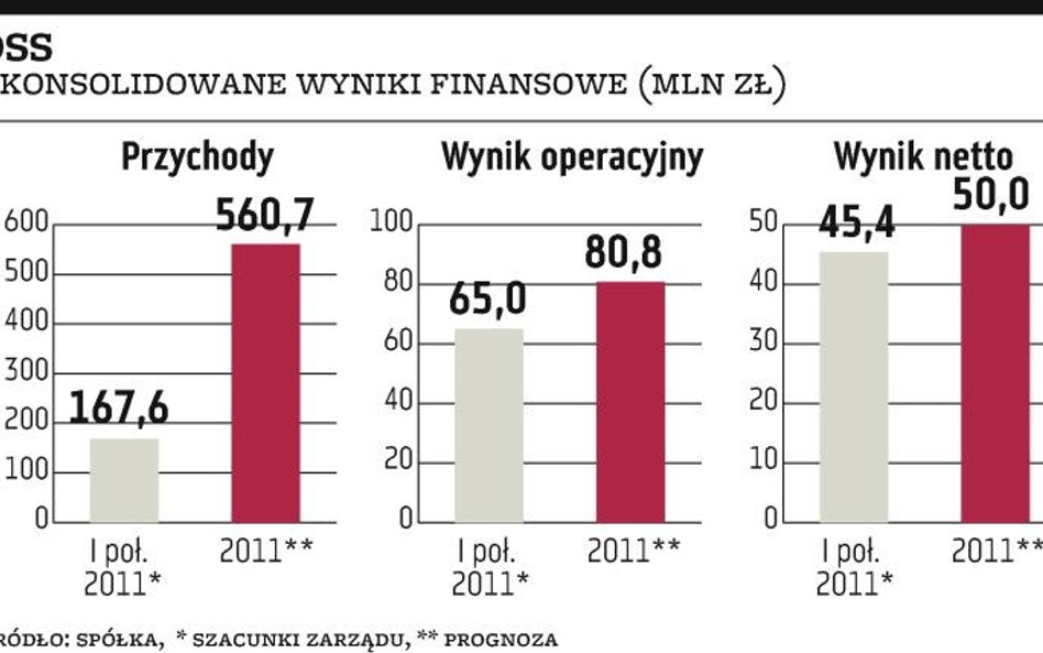 45,4 mln zysku DSS po półroczu