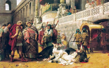 Obraz Henryka Siemiradzkiego „Dirce chrześcijańska”, przedstawiający prześladowania chrześcijan za c