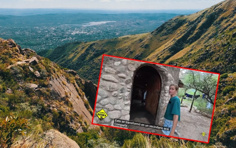Rocío de las Rosas samodzielinie wybudowała w Argentynie dom z kamienia i gliny